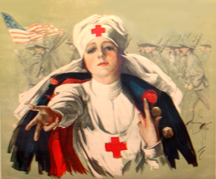 Red Cross poster (without lettering)