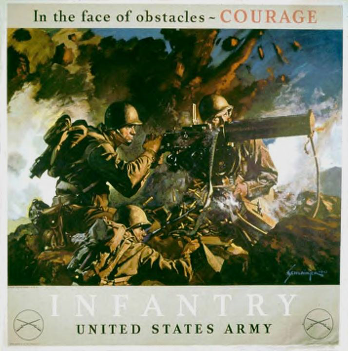 world war 1 propaganda posters usa. Couragequot; U.S. World War II